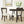 Dining Chair Without Arm Set of 2 (Dark Brown + Beige)