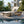 Black Iron and Teak Finish Outdoor Chaise Lounge Set