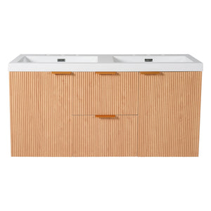 Modern Wall Mounted Bathroom Vanity, Soft Close Doors