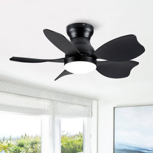 Low Profile Flush Mount Ceiling Fan With Light