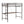 Adam - Twin Loft Bunk Bed With Cinnamon Wood Desk And Closet Rod - Black