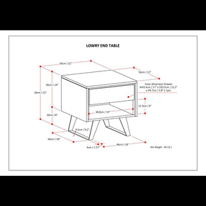 Lowry - Handcrafted End Table