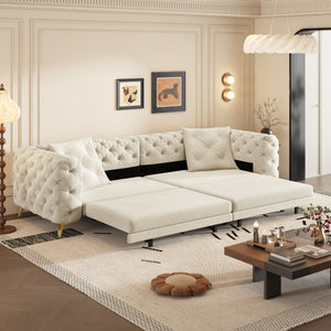 3-In-1 Convertible Sleeper Sofa
