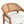 Wooden Frame Counter Stool with Rattan Back - Set of 2