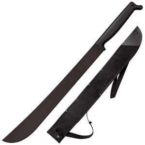 Cold Steel 97TM21S 2 Handed 21 Inch Latin Machete with Protective Sheath, Black - TRAPSKI