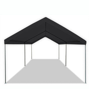 Caravan Canopy Domain 10 x 20 Foot Straight Leg Instant Canopy Tent Set, Black - TRAPSKI