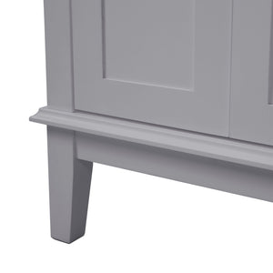 Modern Bathroom Vanity With Sink, Storage Cabinet, Soft Close Doors, Deep & Standard Drawers