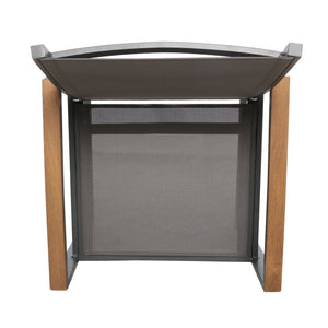 Aresha Metal Outdoor Dining Armchair (Set of 2) - Gray