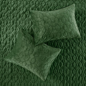 3 Piece Velvet Quilt Set