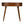 Solid Wood Chestnut Rounded Writing Desk, 1-Drawer, 1 Open-Slot