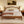 King Size Wooden Platform Bed with Rattan Headboard