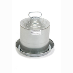Miller Manufacturing 2 Gallon Double Wall Metal Poultry Fount Automatic Waterer