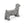 Charming Cocker Spaniel Dog Statue Bench Gray Magnesium Oxide