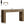 Console Table With Vertical Slat Legs For Entryway - Rustic Brown