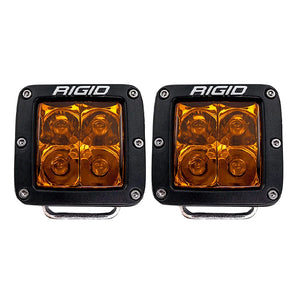 RIGID Industries D-Series Spot w/Amber Pro Lens - Pair