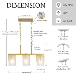 Adjustable Cylindrical Pendant Light