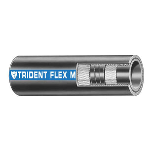 Trident Marine 1" x 50 Coil Flex Marine Wet Exhaust  Water Hose - Black