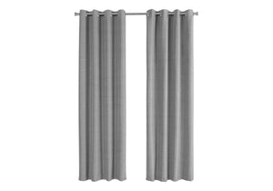 2 Pieces Set Room Darkening Curtain Panels with Grommet - Contemporary Style