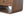 Solid Wood Chestnut Curve 2-Drawer Nightstand, 2 Open Slots