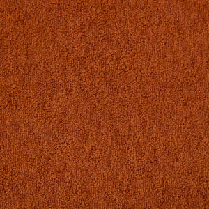 Round Armrest Loveseat (Dark Orange + Brown)