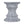 Geometric Round Outdoor End Table - Marble