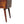 Solid Wood Chestnut T-Bar Nightstand, 2-Drawers, Nordic Legs