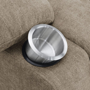 Beca - Upholstered Power Lift Recliner With Cupholders And USB Charging