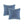 8 Piece Cotton Floral Printed Reversible Comforter Set Blue