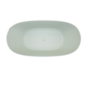 57'' Freestanding Bathtub Resin Stone Soaking Bathtub