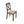 Dining Chair With Open X Back (Set of 2) - Brown / Beige