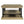 55.1' Wood Coffee Table with Black Legs and Open Storage Shelves