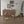 Petal Shape Accent Side Table - Acacia Wood