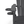 HDPE Bar Height Adirondack Chair with Cup Holder - Gray
