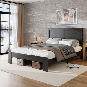 Full Size Wood Platform Bed Frame