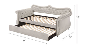 Adkins Twin Daybed With Trundle - Beige