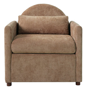Coffee Pet Friendly Accent Chair with Hidden Pet Nook