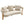 Luxe 76.5 in. Curved 3-Seater Modern Upholstered Boucle Sofa, Sesame