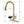 3 In 1 Kitchen Faucet With Press Type Glass Rinser, High Arc Pull Down Sprayer