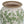 6.5x6.5x11.6 White Ceramic Flower Vase with Green Floral Pattern