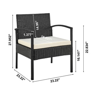 Noli - 4 Piece Outdoor Conversation Set