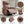 Brown Heat Massage Manual Recliner Chair