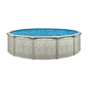 Aquarian Khaki Venetian 18ft x 52in Backyard Above Ground Swimming Pool Package