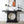 Console Table With Circular Art Decor For Living Room - Multi