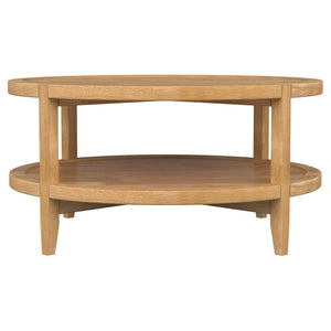 Isbell - Round Table With Storage Shelf