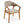 Indoor Upholstered Dining Chair Set of 2 - Oatmeal / Teak