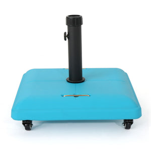 Wheelie - Stylish Square Umbrella Base With Stainless Steel Pole Handle