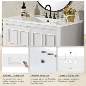 Bathroom Vanity Organizer With Sink, Combo Cabinet Set, Bathroom Storage Cabinet