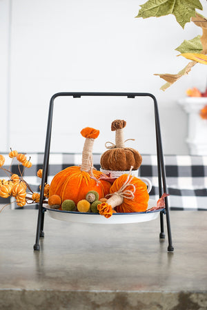 Handcrafted Farmhouse Harvest Pumpkins – Set of 6
