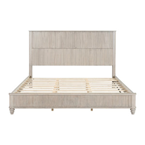 Platform Bed Frame & Tall Headboard