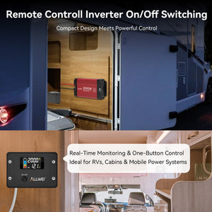 ALLWEI 2000W Pure Sine Wave Inverter - 12V DC to 120V AC Power Converter